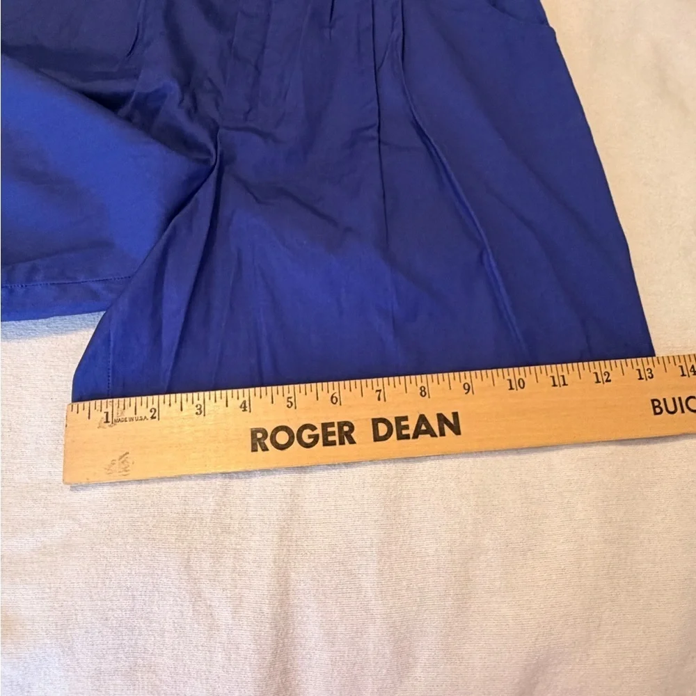Fundamental Things NWT Dead Stock Cobalt Blue High Waist Pleated Walking 12